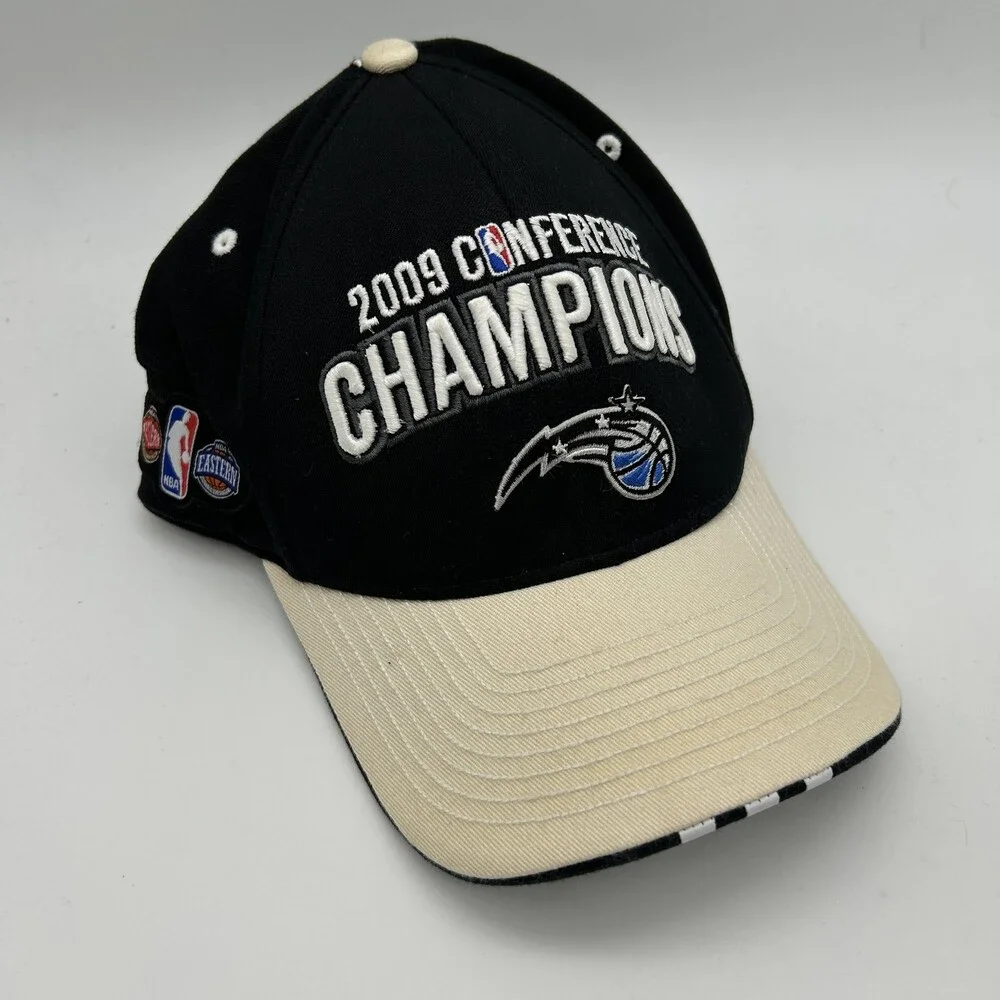 Orlando Magic Hat Cap Strap Back One Size Black NBA Basketball Finals adidas